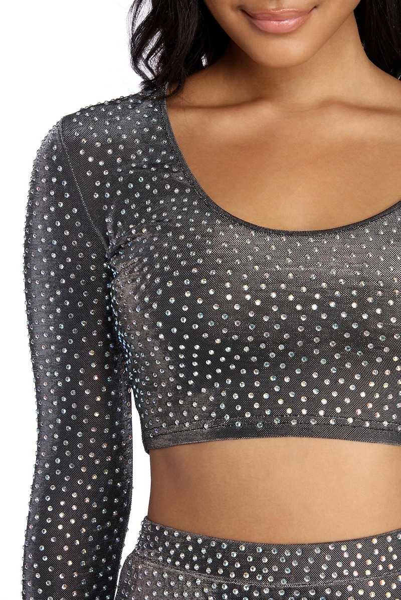 Spark A Convo Heat Stone Crop Top