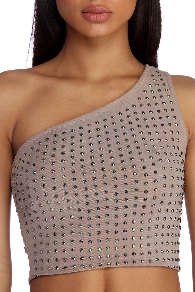 A Little Glitz And Glamour Crop Top