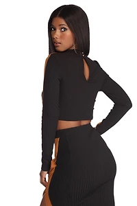 Shut It Down Crop Top