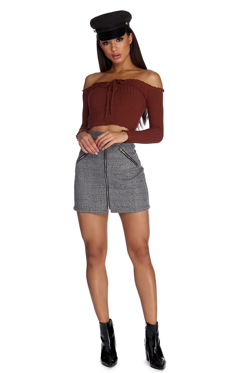 Knit So Simple Crop Top