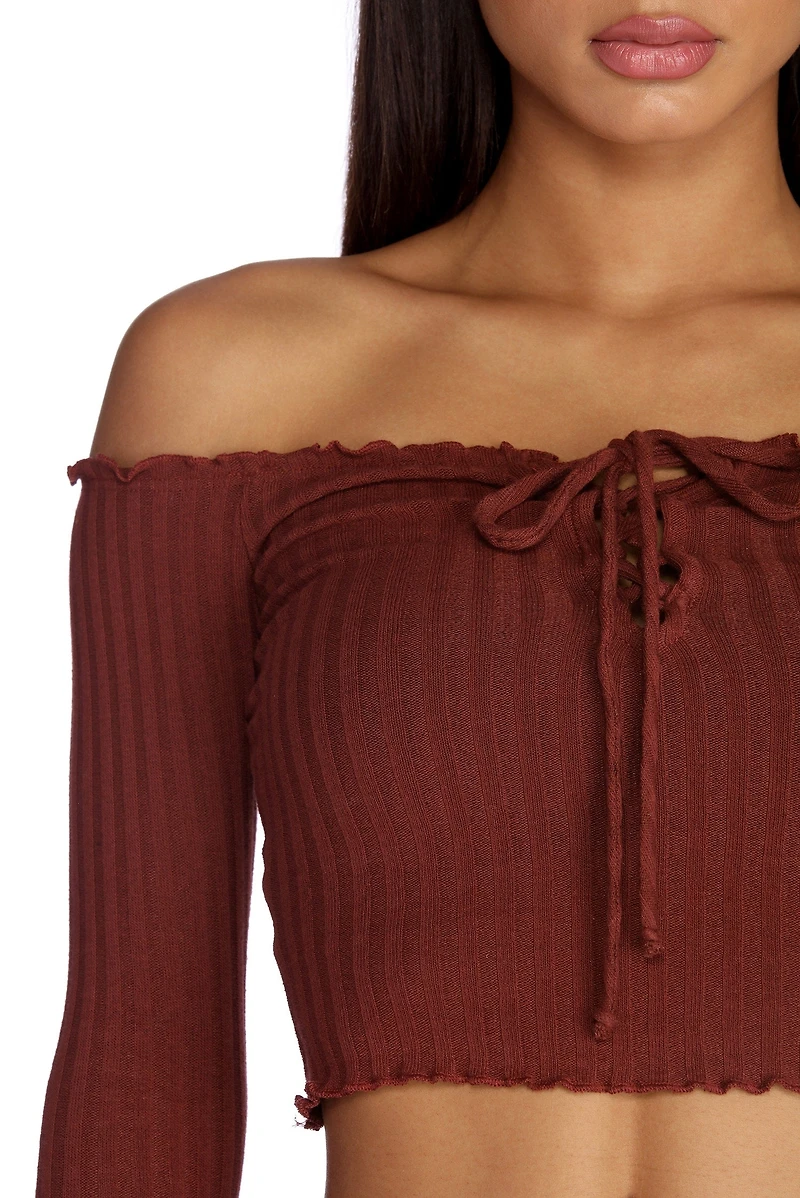 Knit So Simple Crop Top