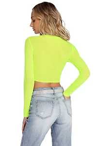 Mesh With The Best Crop Top