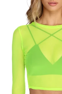 Mesh With The Best Crop Top