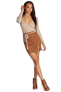 Wrap On It Crop Top