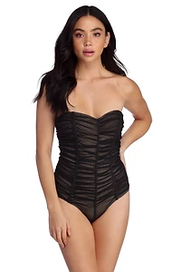 Killer Curves Ruched Bodysuit