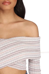 Pretty And Sweet Striped Top