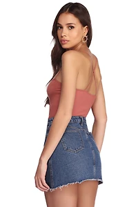 Button Up Knit Bodysuit
