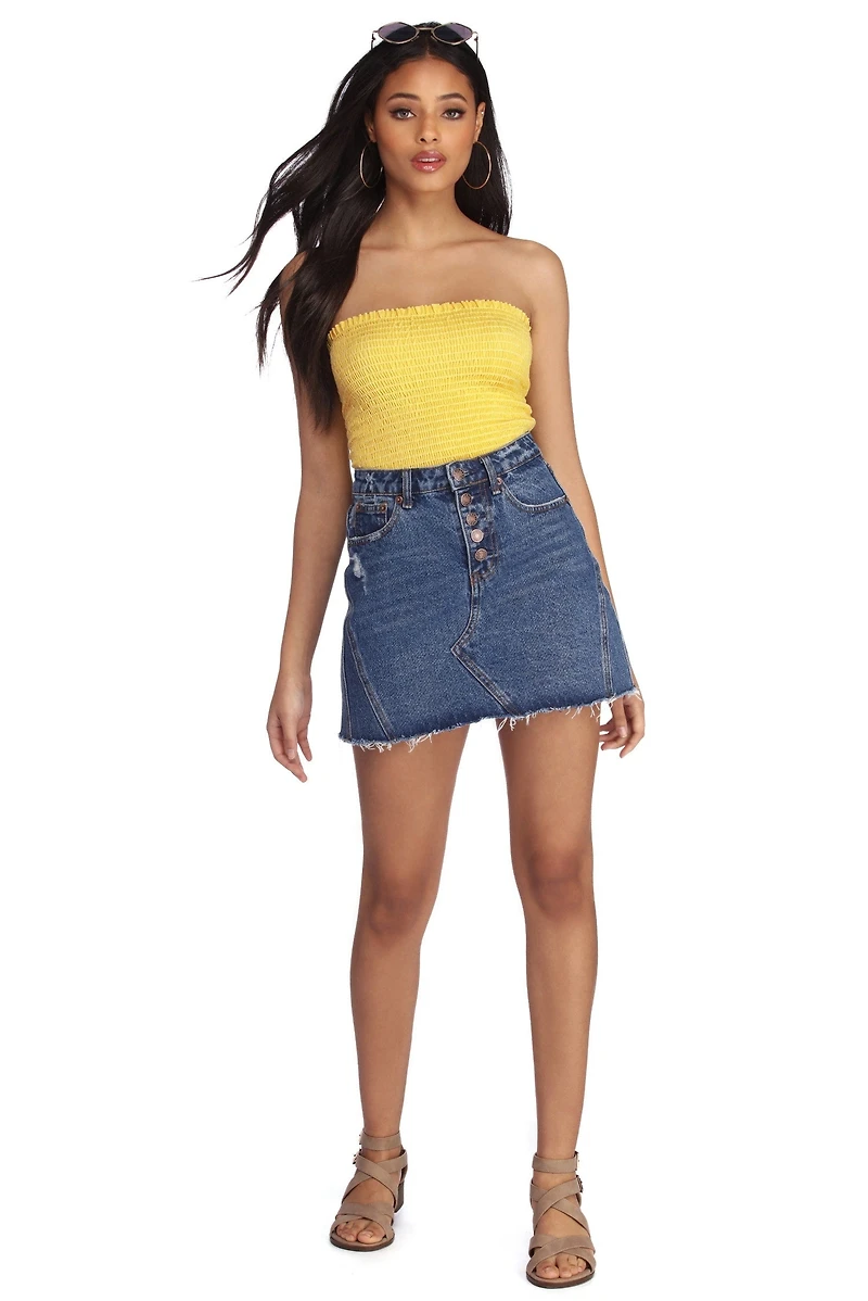Smock It Up Tube Top