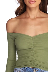 Ruched And Ready Crop Top