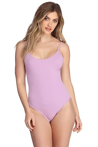 Lace Up Back Bodysuit