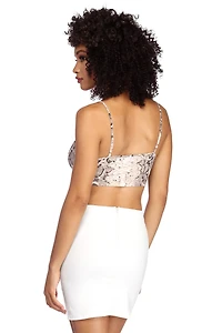 Slay Snake Crop Top