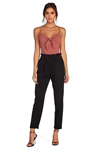 Knot A Basic Crop Top