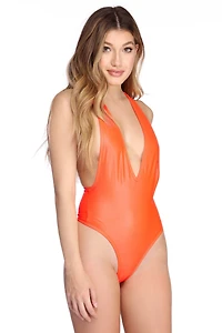 Vivid Nights Plunging Bodysuit