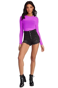 Hot Mesh Crop Top