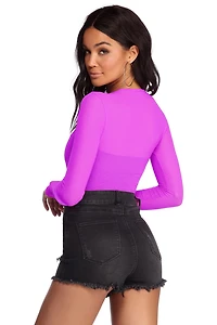 Hot Mesh Crop Top