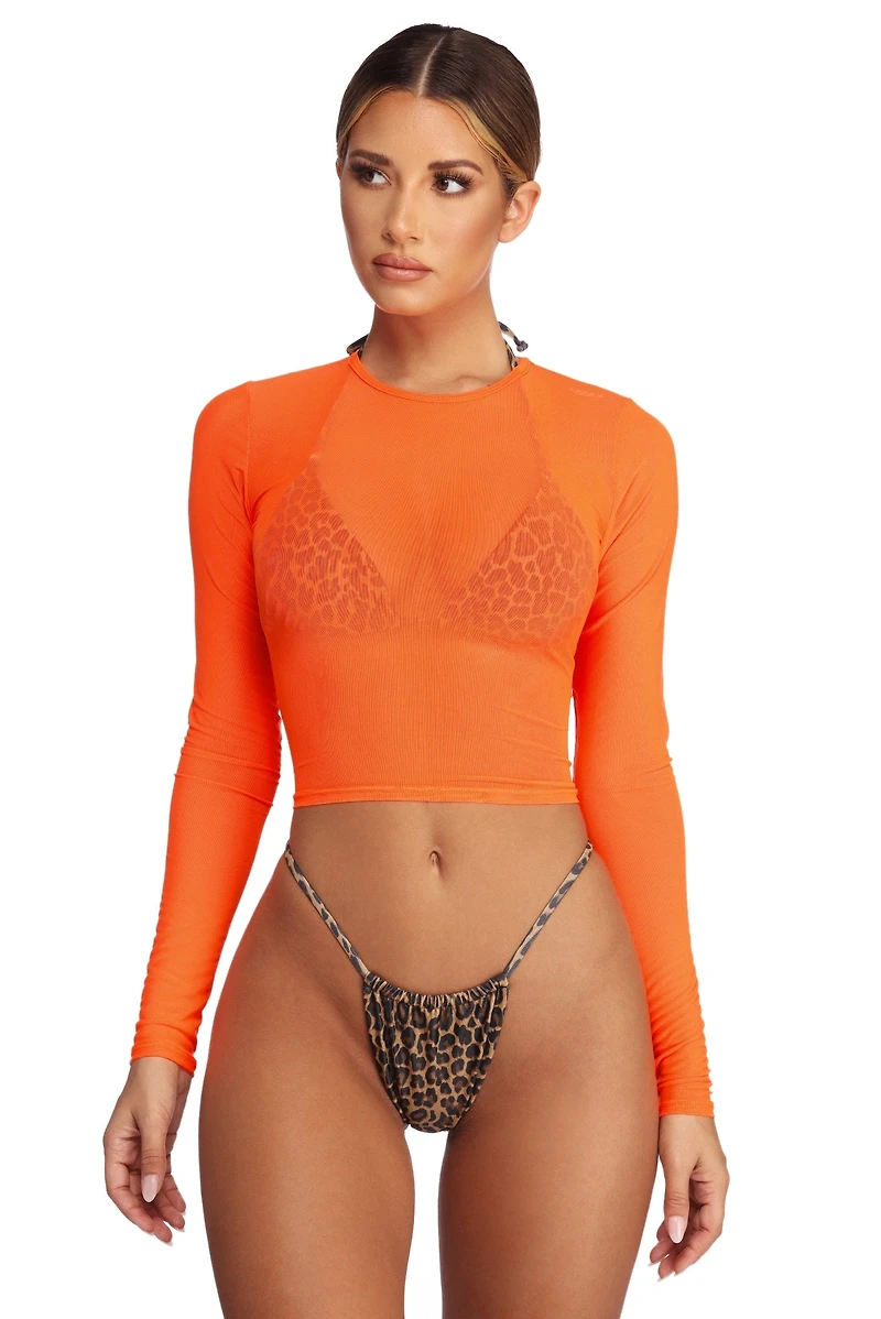 Hot Mesh Crop Top