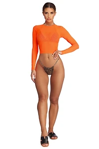Hot Mesh Crop Top