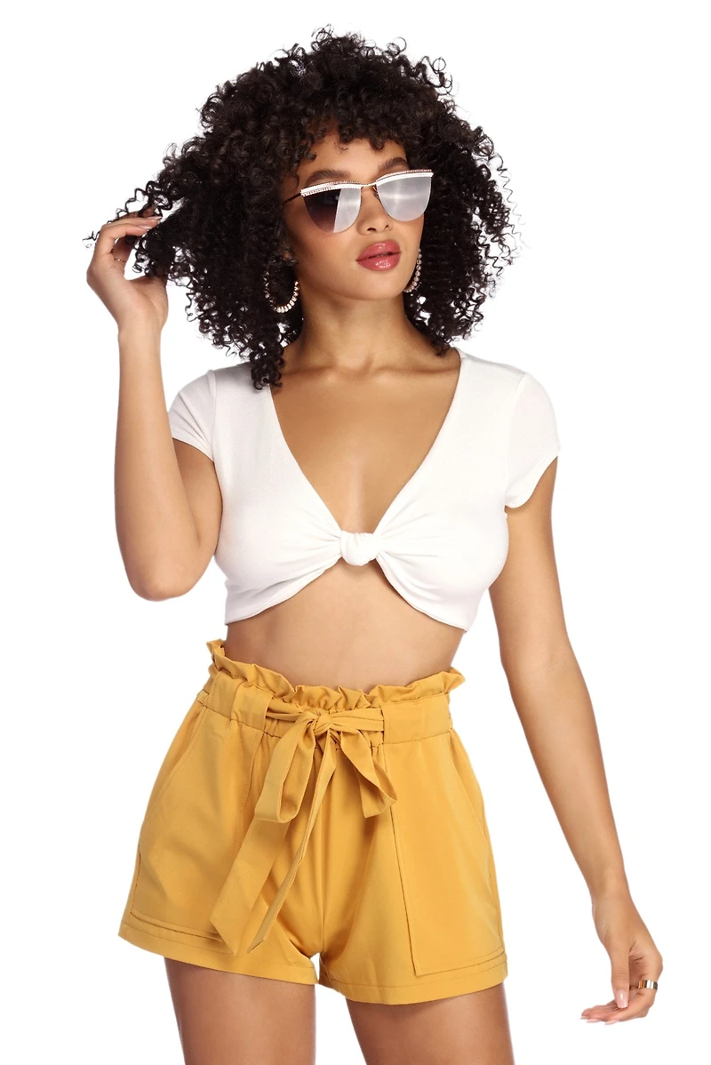 Ready Or Knot Crop Top