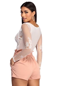 Sheer Ambition Lace Bodysuit