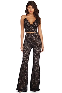 Blissful Illusion Lace Crop Top