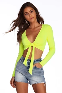 Time To Glow Crop Top