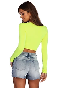 Time To Glow Crop Top