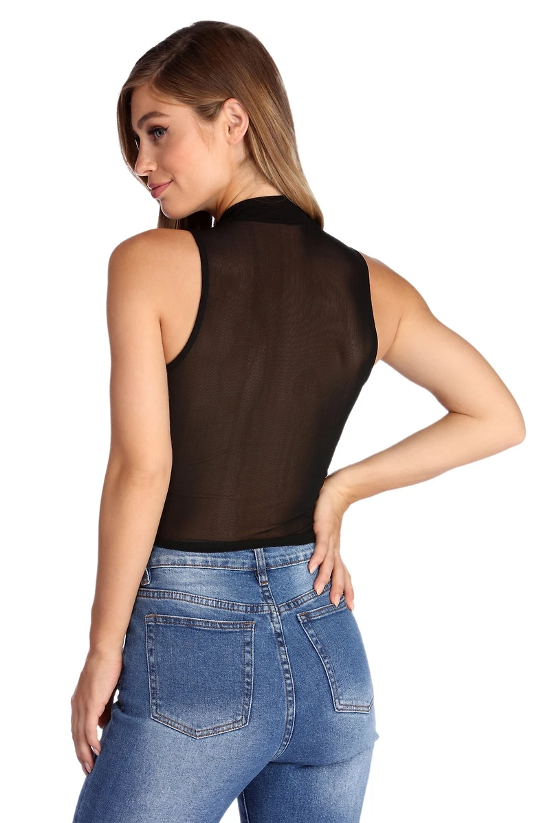Mesh Me Crop Top