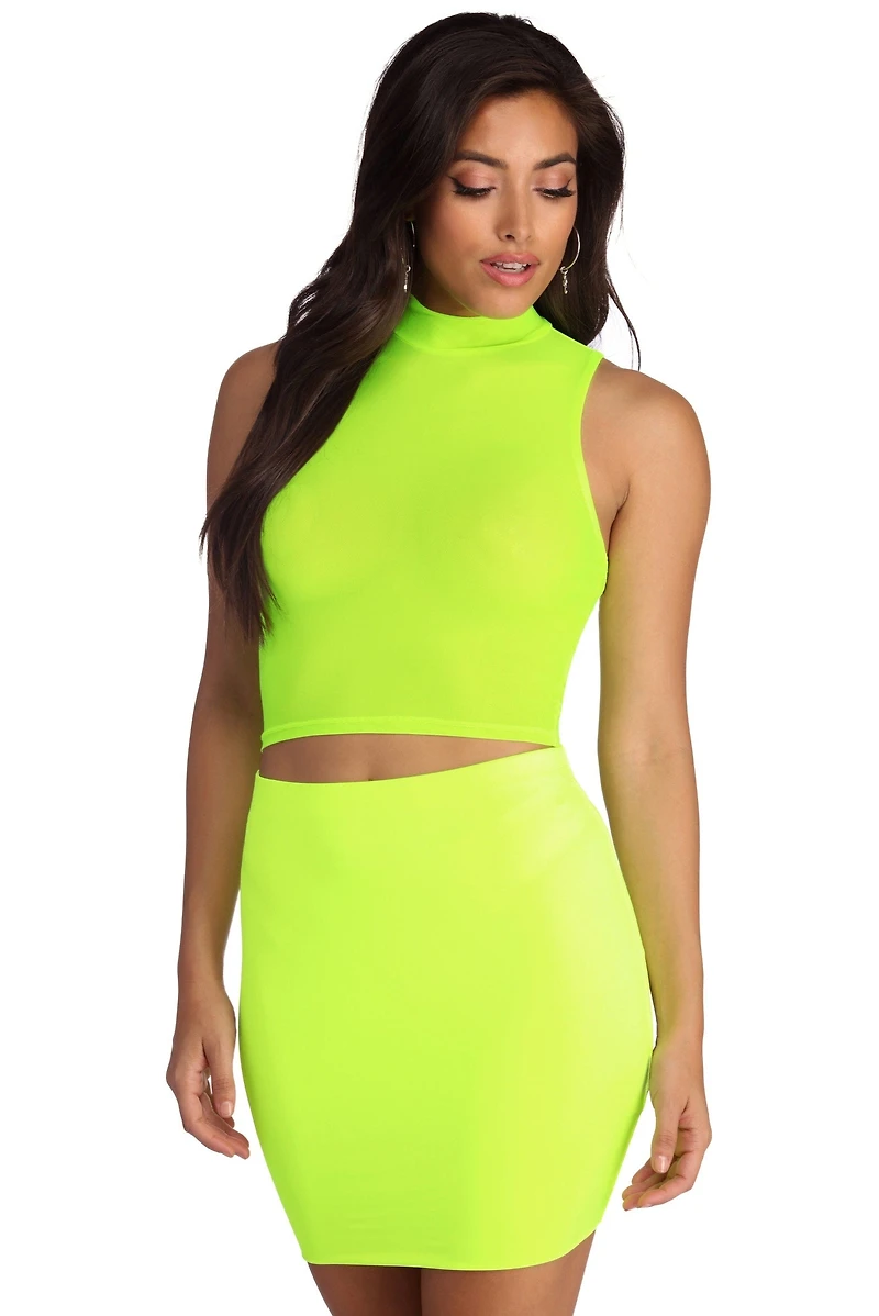 Mesh Me Crop Top