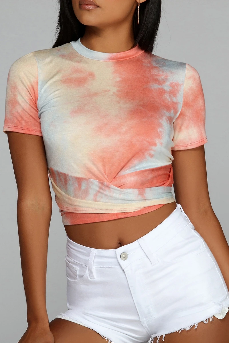 Tie-Dye Is High Wrap Top