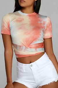 Tie-Dye Is High Wrap Top
