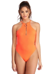 O-Ring Detail Bodysuit