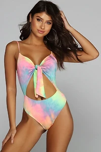 Trendy Tie Dye Bodysuit