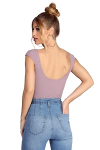 Ruched Cutie Knit Bodysuit