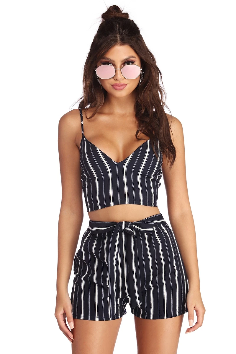 Stand Out Stripes Crop Top