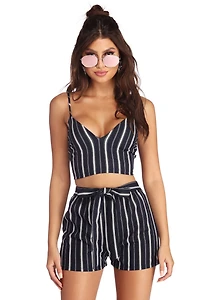Stand Out Stripes Crop Top