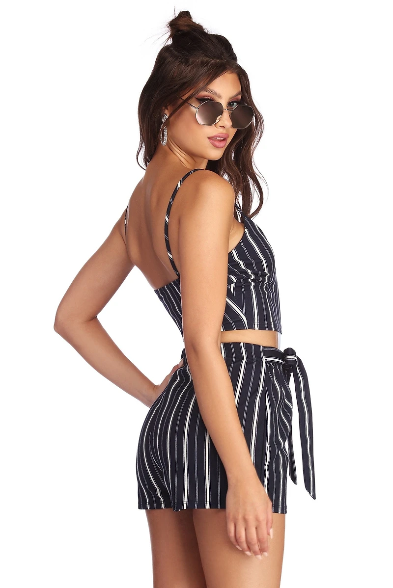 Stand Out Stripes Crop Top