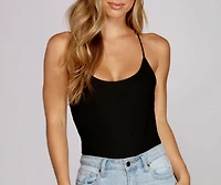 Twist Back Knit Bodysuit