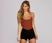 Twist Back Knit Bodysuit