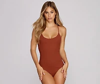 Twist Back Knit Bodysuit
