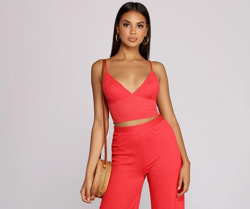 Keeping Knit Sassy Crop Top