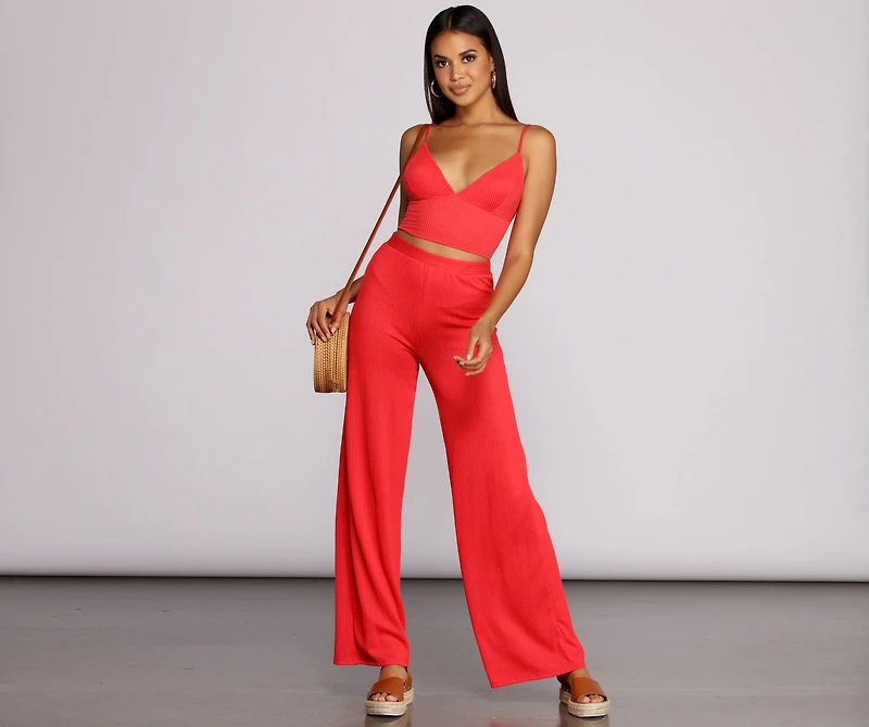 Keeping Knit Sassy Crop Top