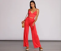 Keeping Knit Sassy Crop Top
