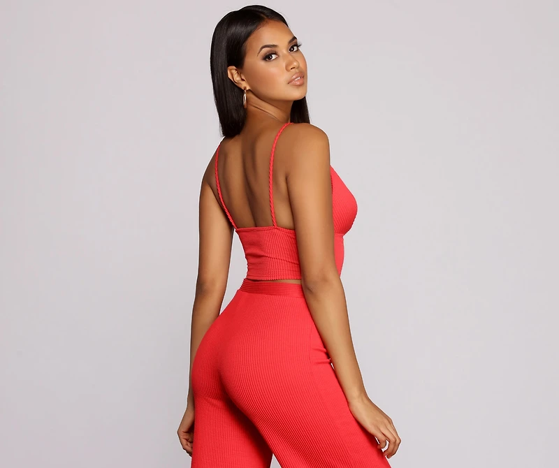 Keeping Knit Sassy Crop Top