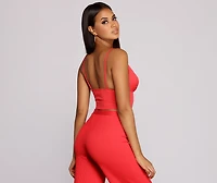 Keeping Knit Sassy Crop Top