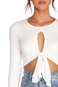 All Ties On You Crop Top