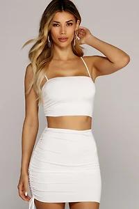 Ruched And Fierce Crop Top