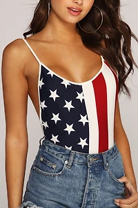 Red White And You Bodysuit