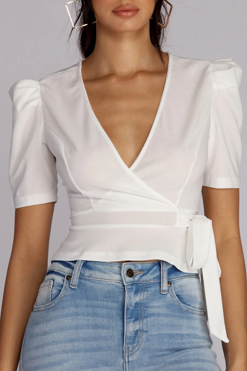 Rep The Peplum Wrap Top