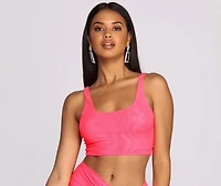 Mesh Moment Crop Top
