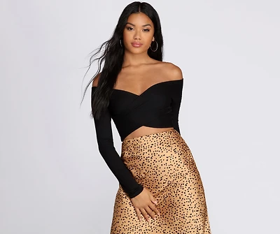 Wrapped Style Crop Top